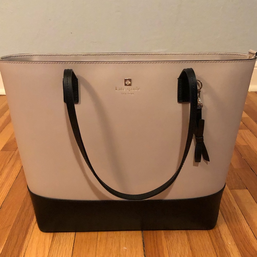 Kate Spade purse light blush pink & black